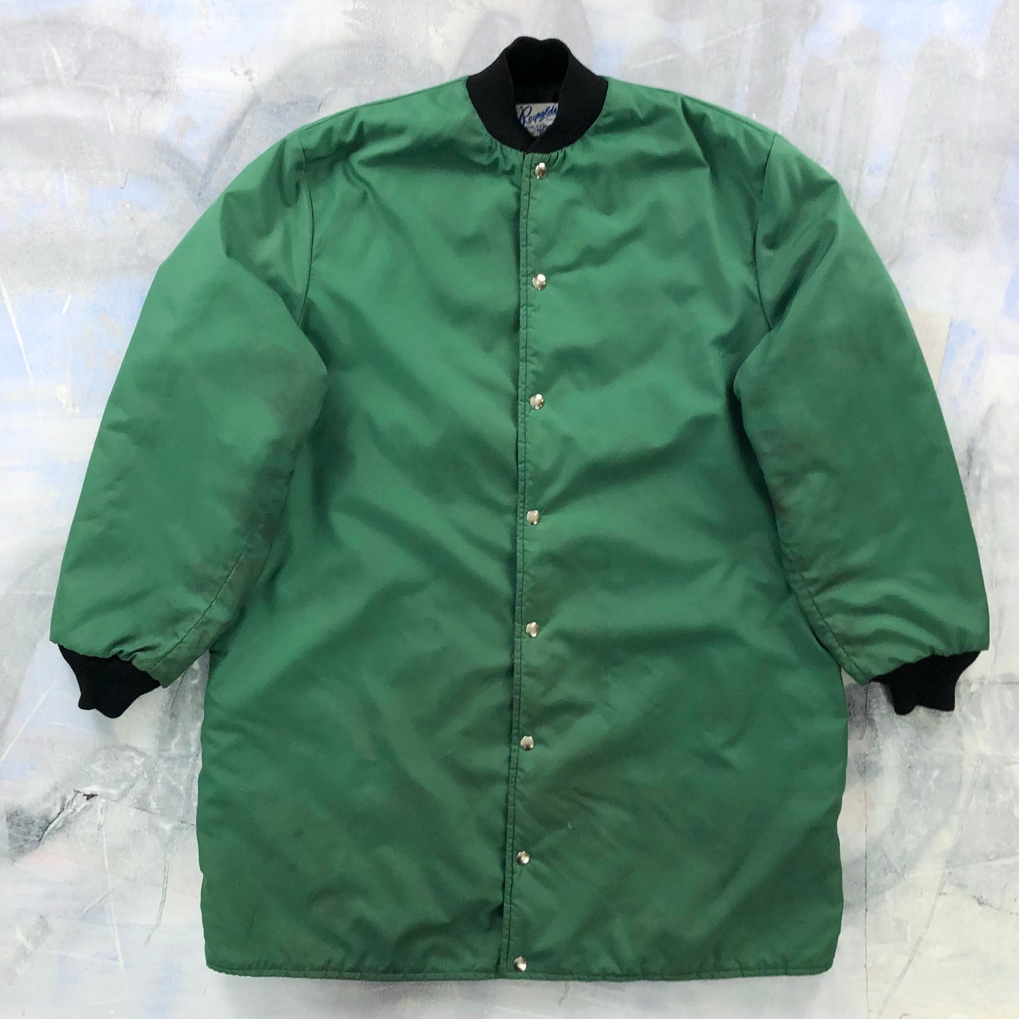Vintage Three Quarter Quilted Lined Button Sport Jacket XL
