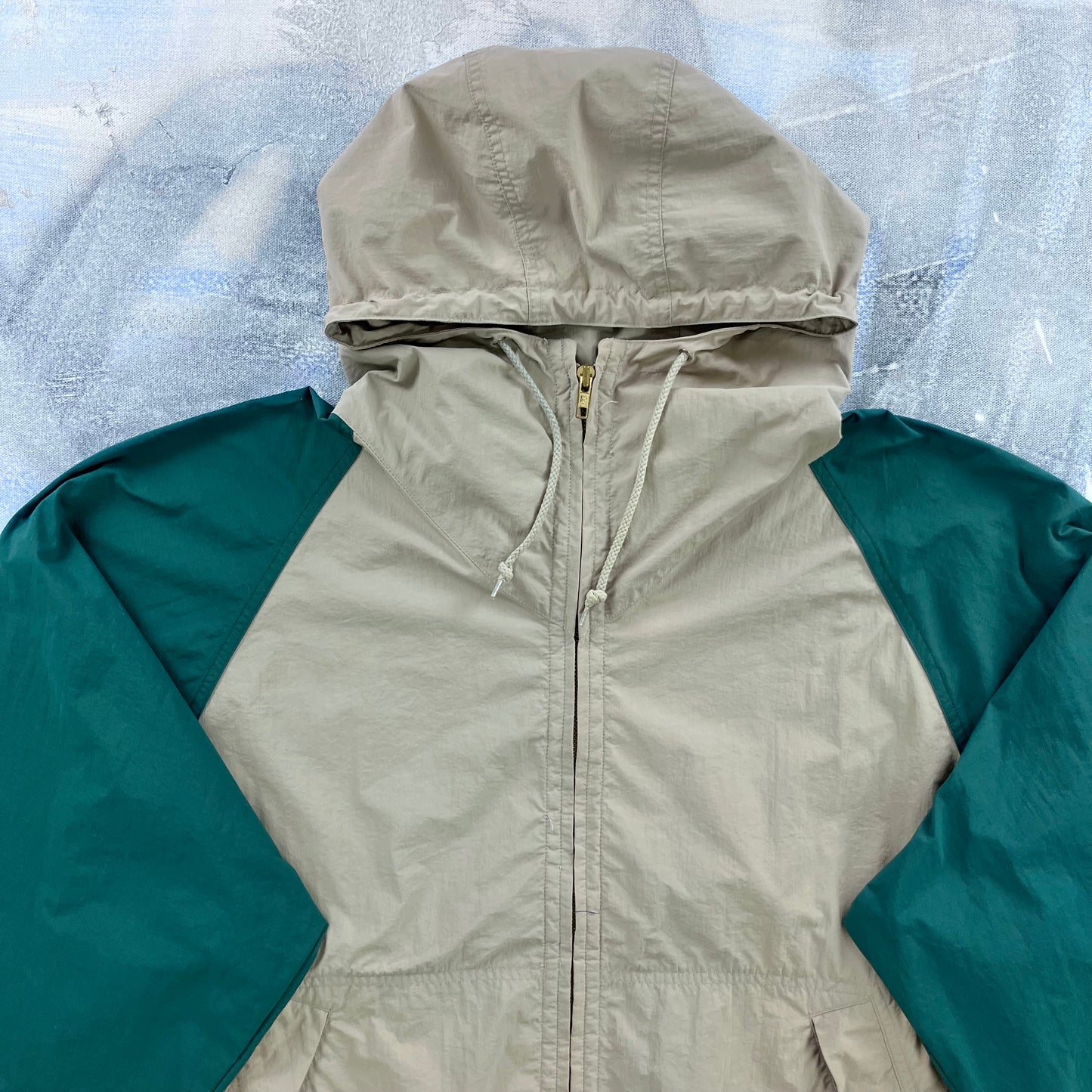 Vintage 80s Polo Ralph Lauren Sport Hooded Windbreaker Zip Jacket L