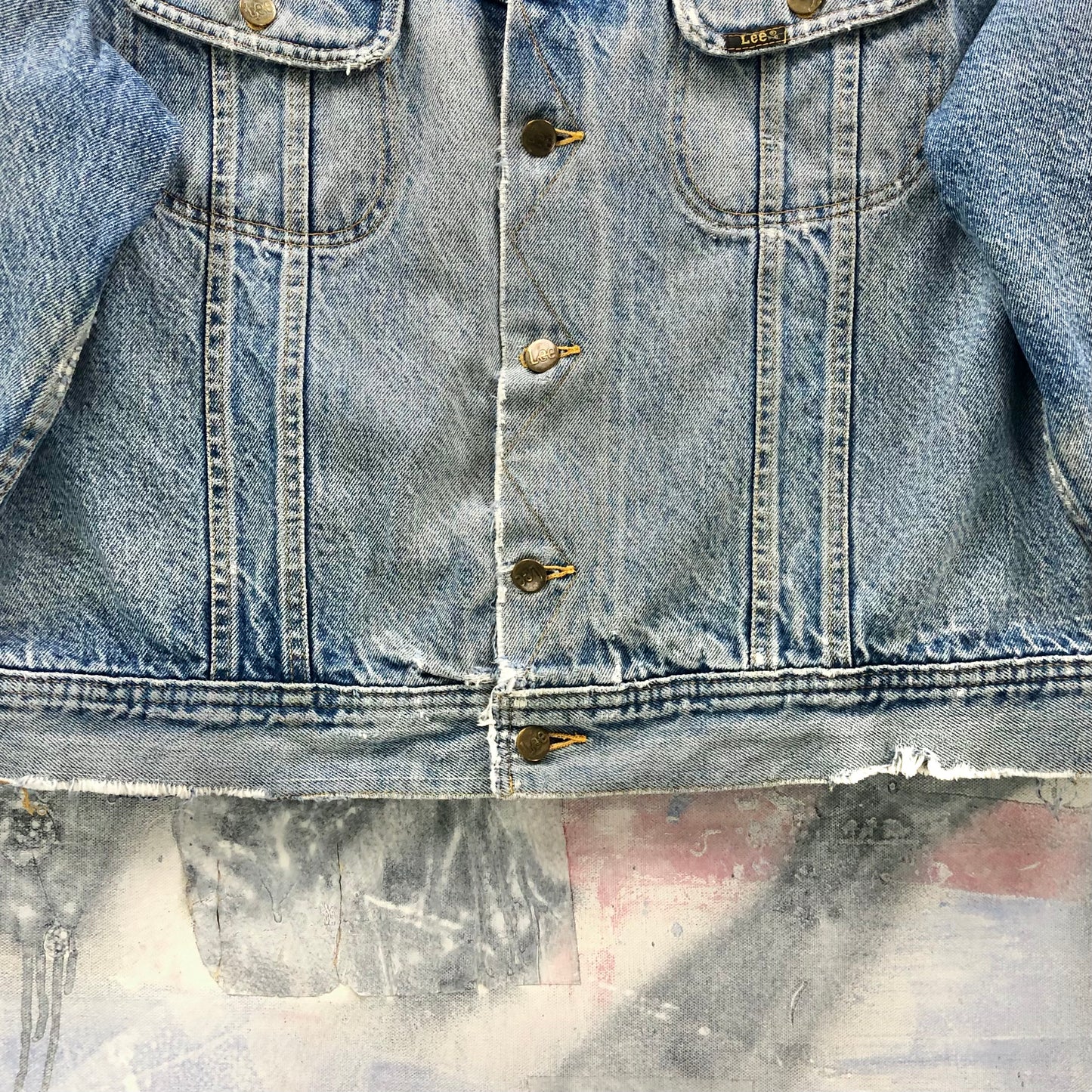 Vintage Lee Storm Rider Denim Button Jacket XL