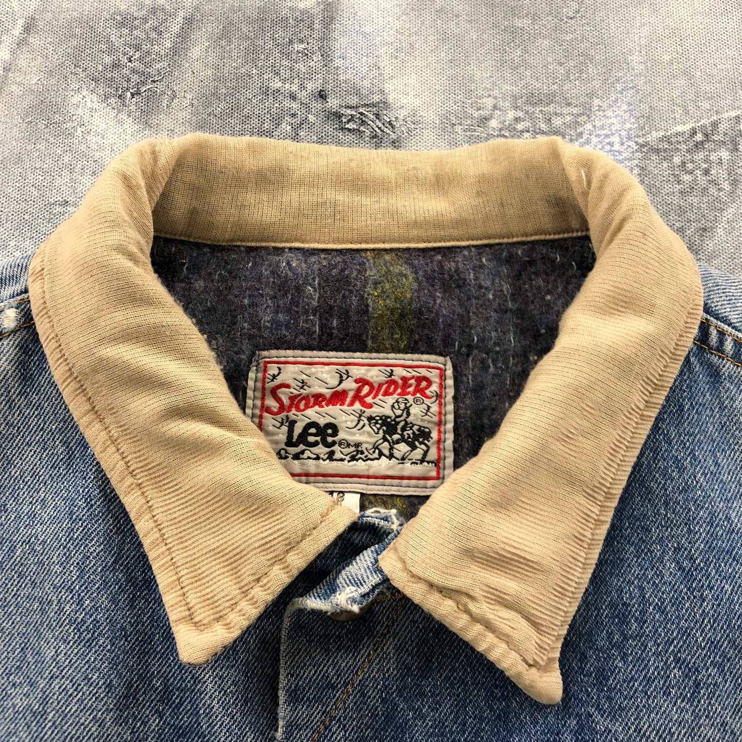Vintage Lee Storm Rider Denim Button Jacket XL