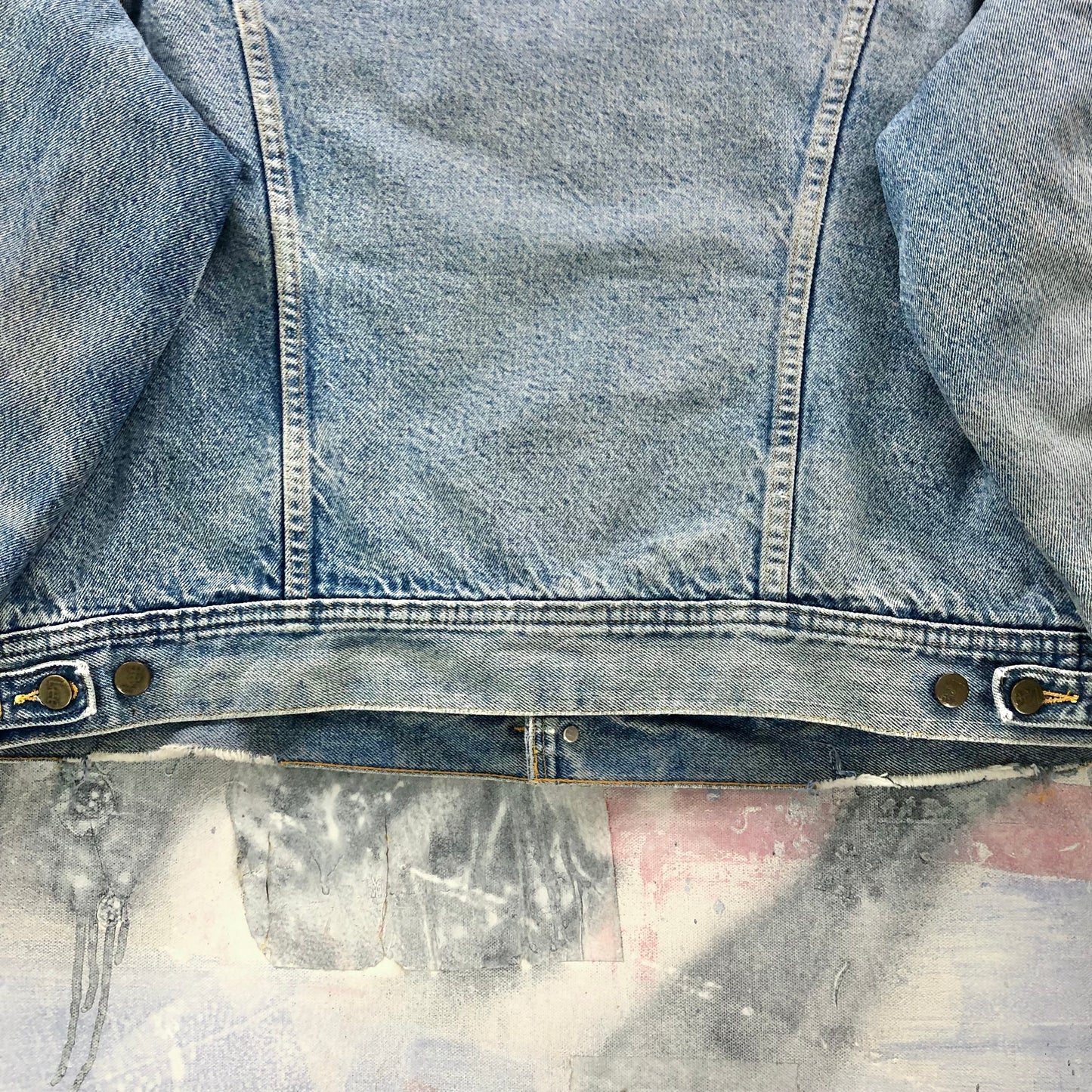 Vintage Lee Storm Rider Denim Button Jacket XL