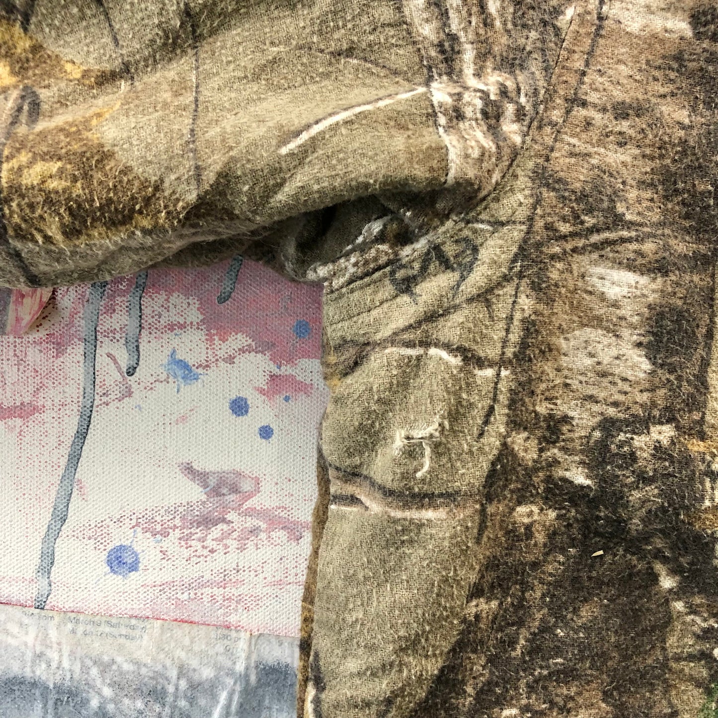 Vintage Real Tree Camo Quilted Lined Button Flannel XL