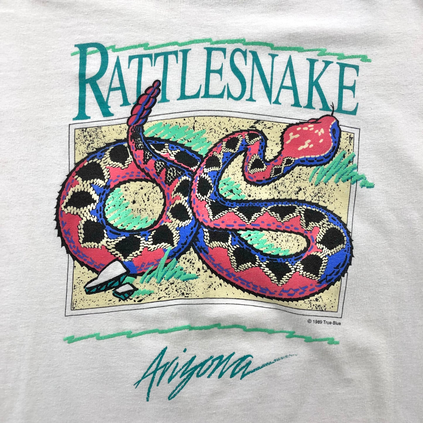 Vintage USA 80s Rattlesnake Arizona Single Stitch T Shirt L