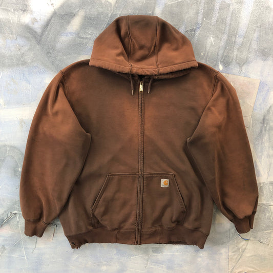 Vintage Carhartt Original Fit Zip Hoodie Sweatshirt XL