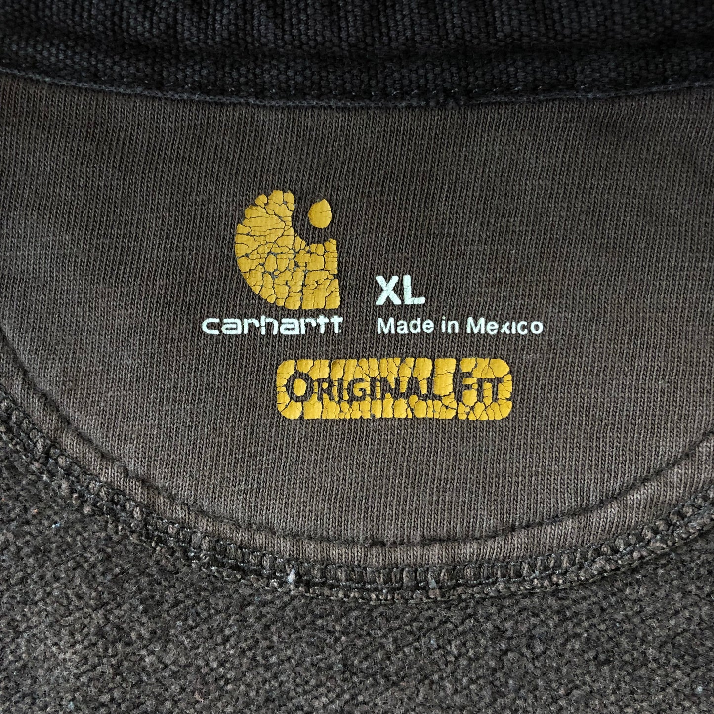 Vintage Carhartt Original Fit Zip Hoodie Sweatshirt XL