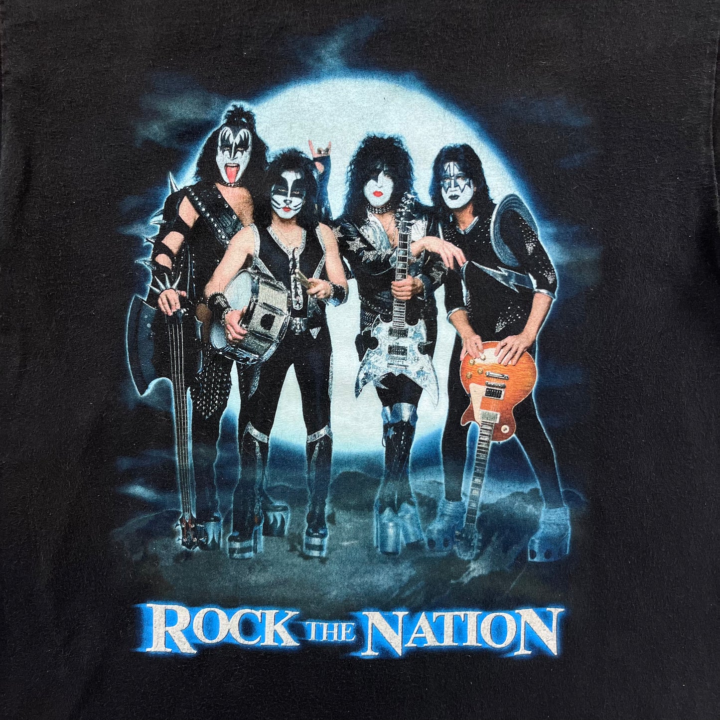 Vintage Kiss Rock The Nation T Shirt M