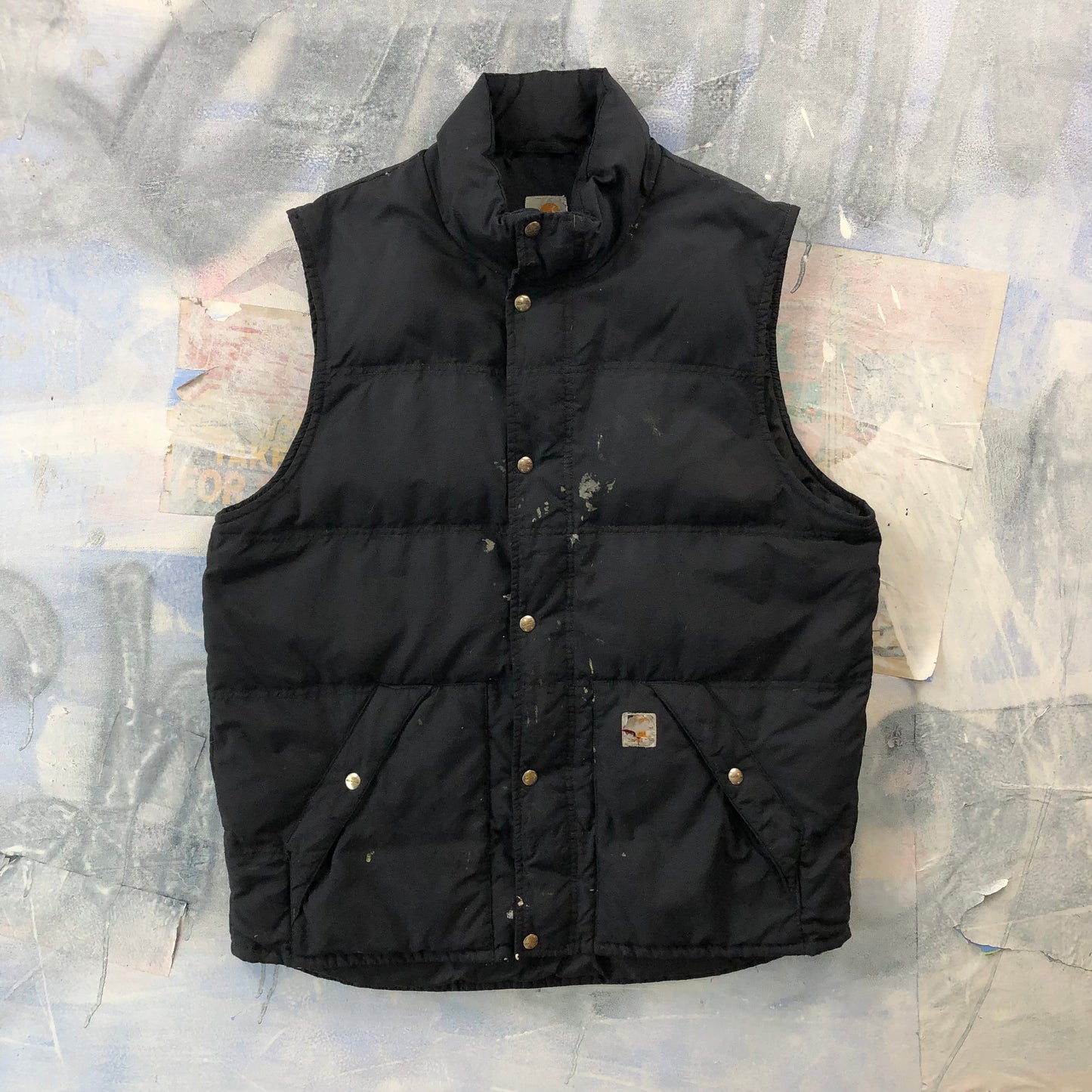 Vintage Carhartt Down Vest Zip Button Jacket L