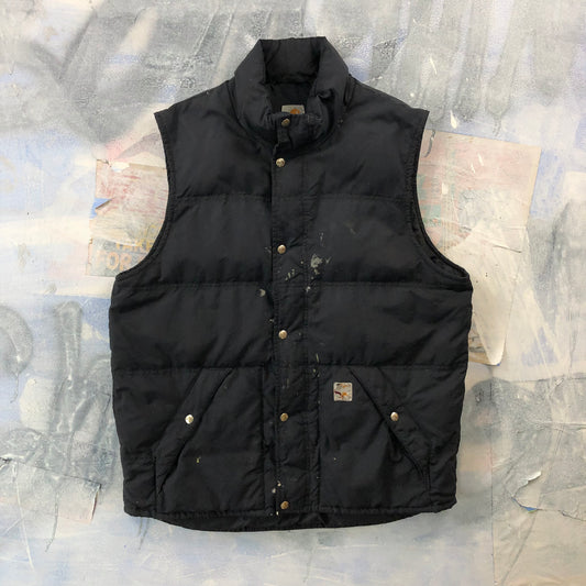 Vintage Carhartt Down Vest Zip Button Jacket L