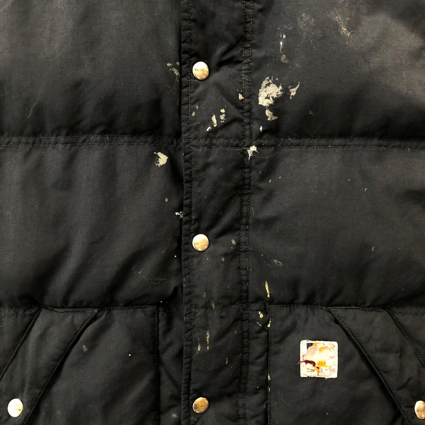 Vintage Carhartt Down Vest Zip Button Jacket L