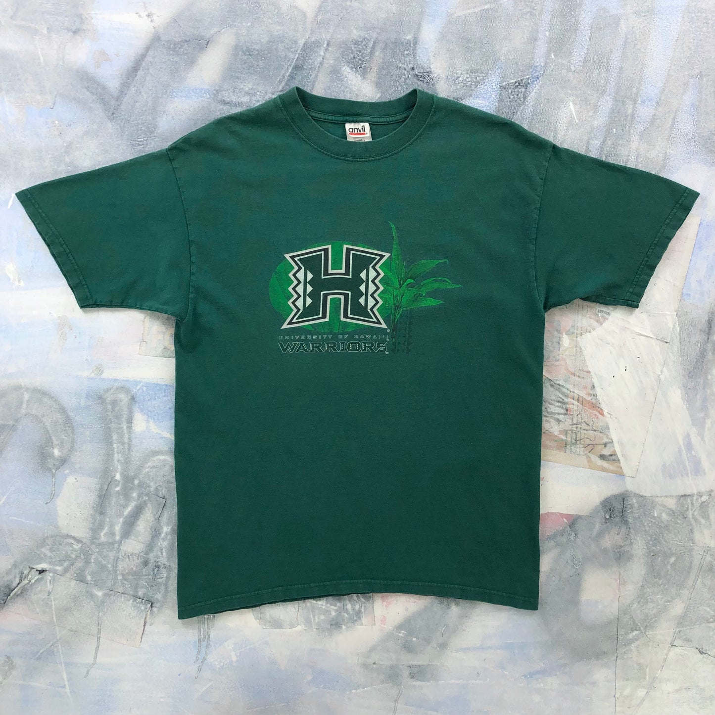 Vintage University Of Hawaii Warriors Football T Shirt L