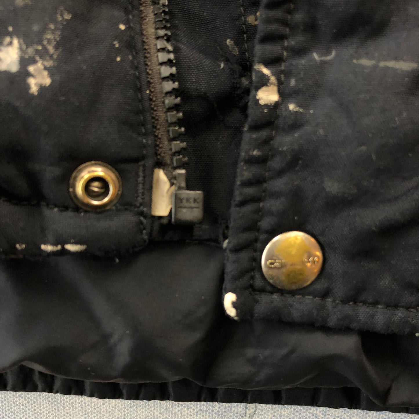 Vintage Carhartt Down Vest Zip Button Jacket L