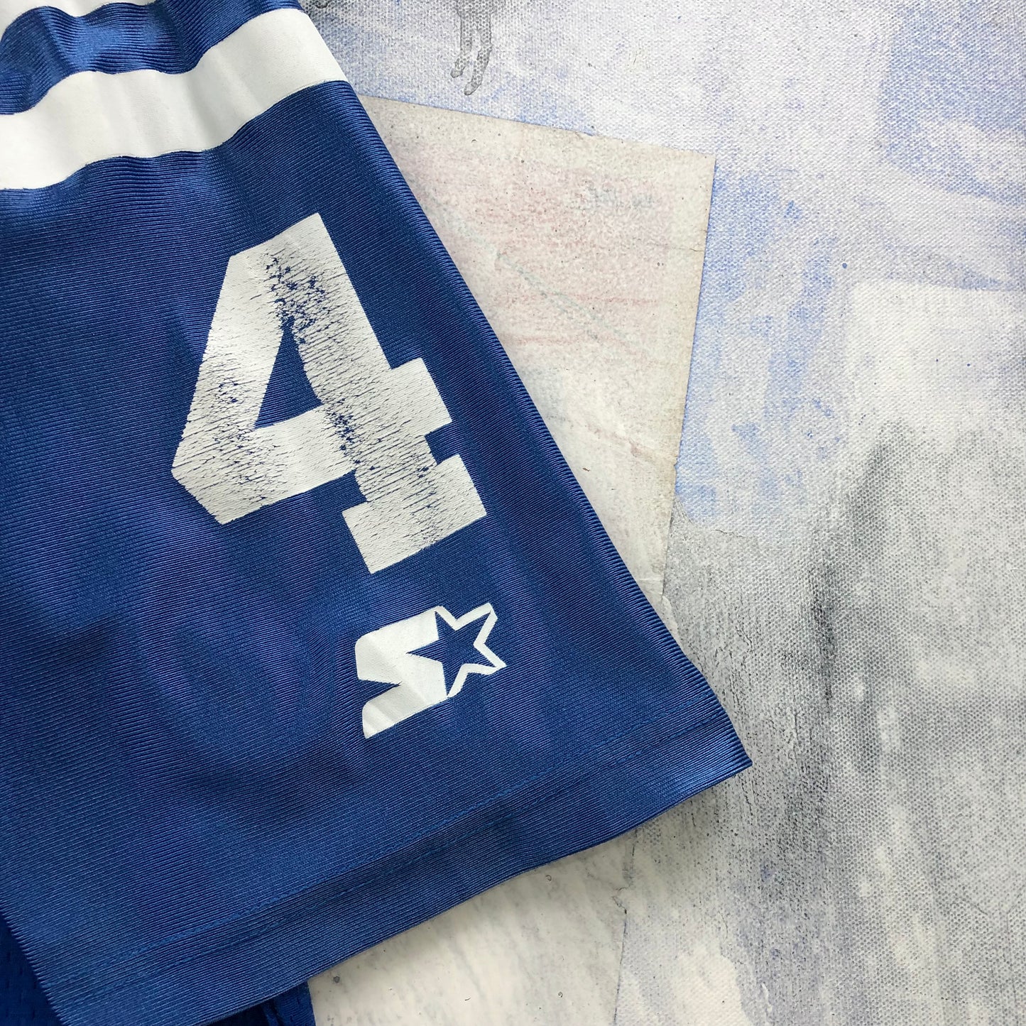 Vintage USA 90s Starter NFL Indianapolis Colts Jim Harbaugh 4 Jersey XL