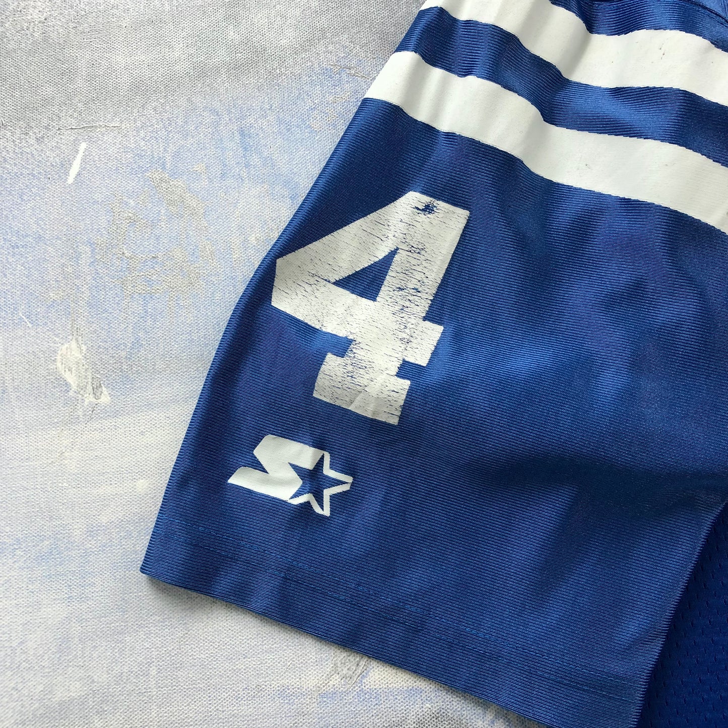 Vintage USA 90s Starter NFL Indianapolis Colts Jim Harbaugh 4 Jersey XL