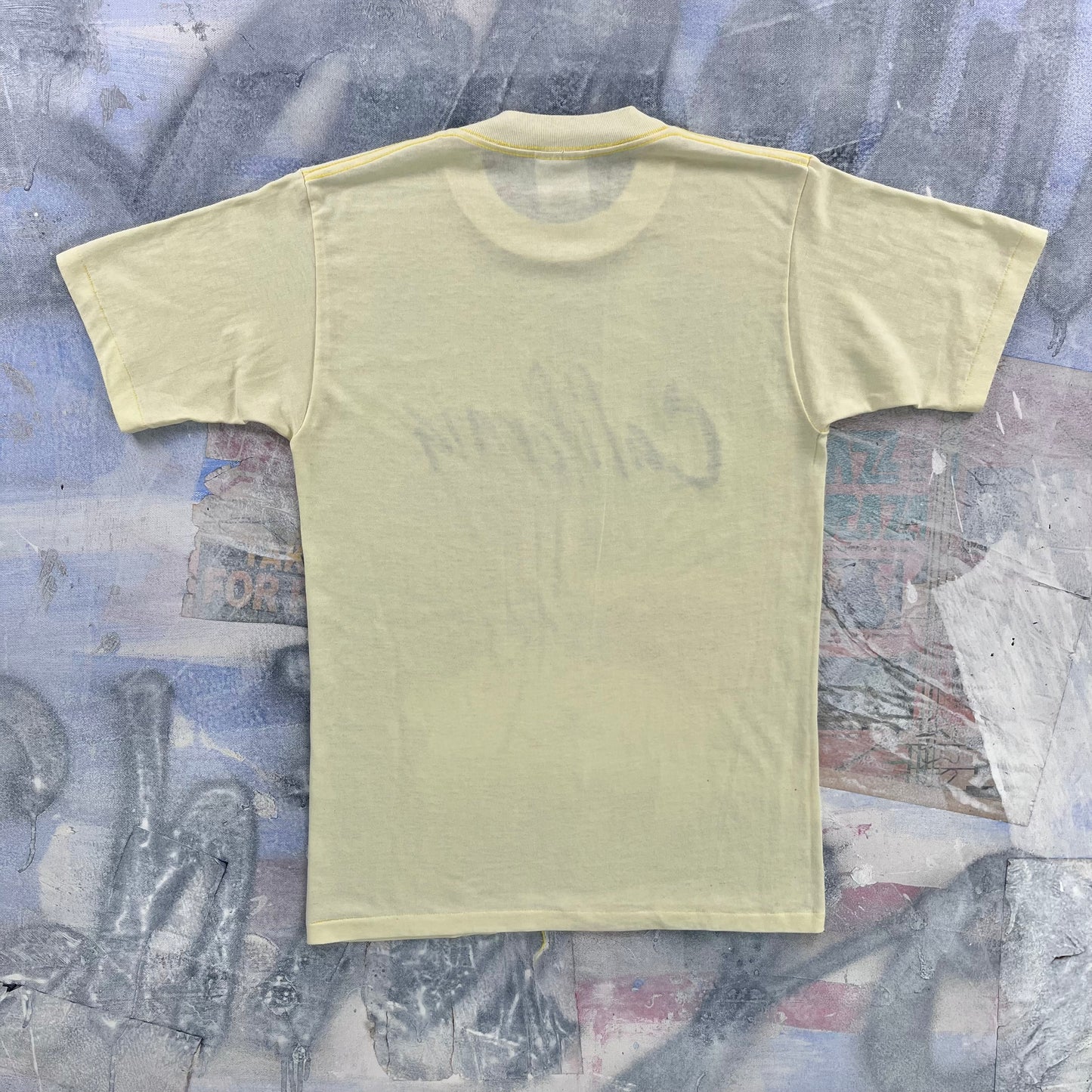 Vintage 80s California Spell Out Single Stitch T Shirt M