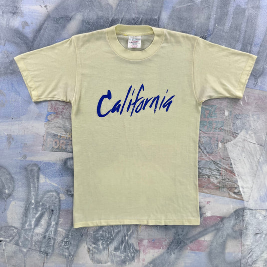 Vintage 80s California Spell Out Single Stitch T Shirt M