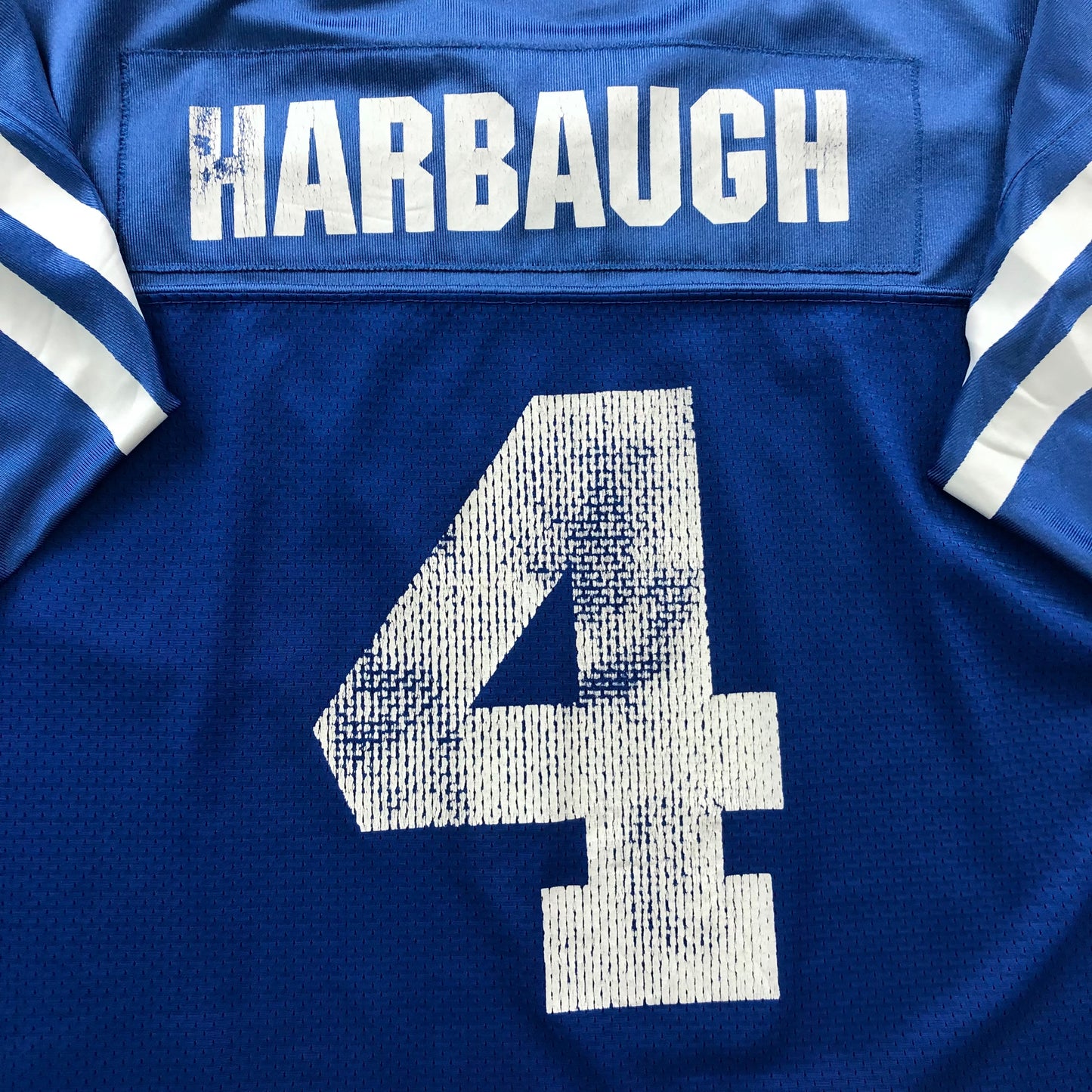 Vintage USA 90s Starter NFL Indianapolis Colts Jim Harbaugh 4 Jersey XL