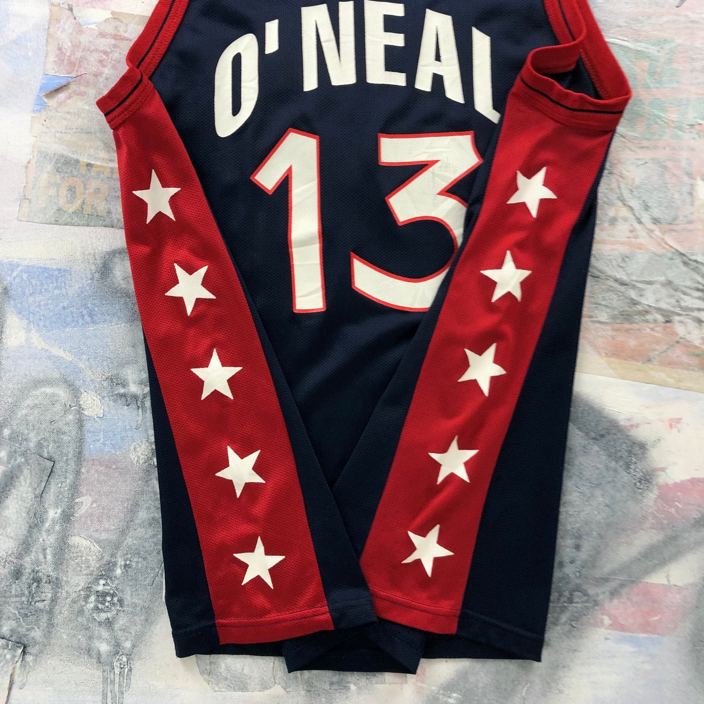 Vintage Champion Olympic USA Basketball Shaquille O`Neal 13 Jersey L