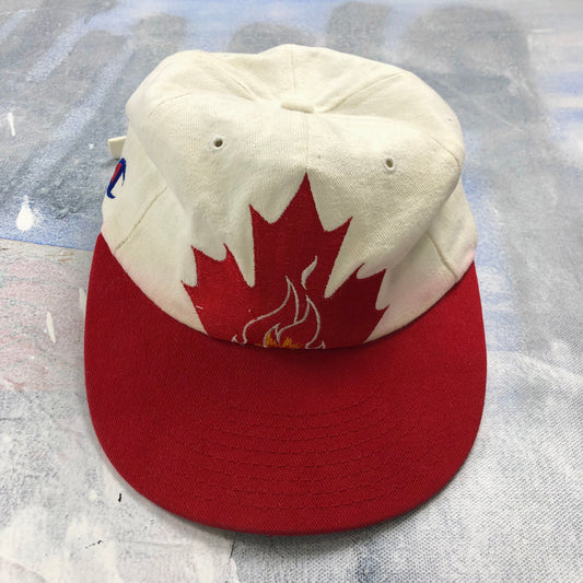 Vintage Champion 90s Canada Winter Olympic Snapback Hat
