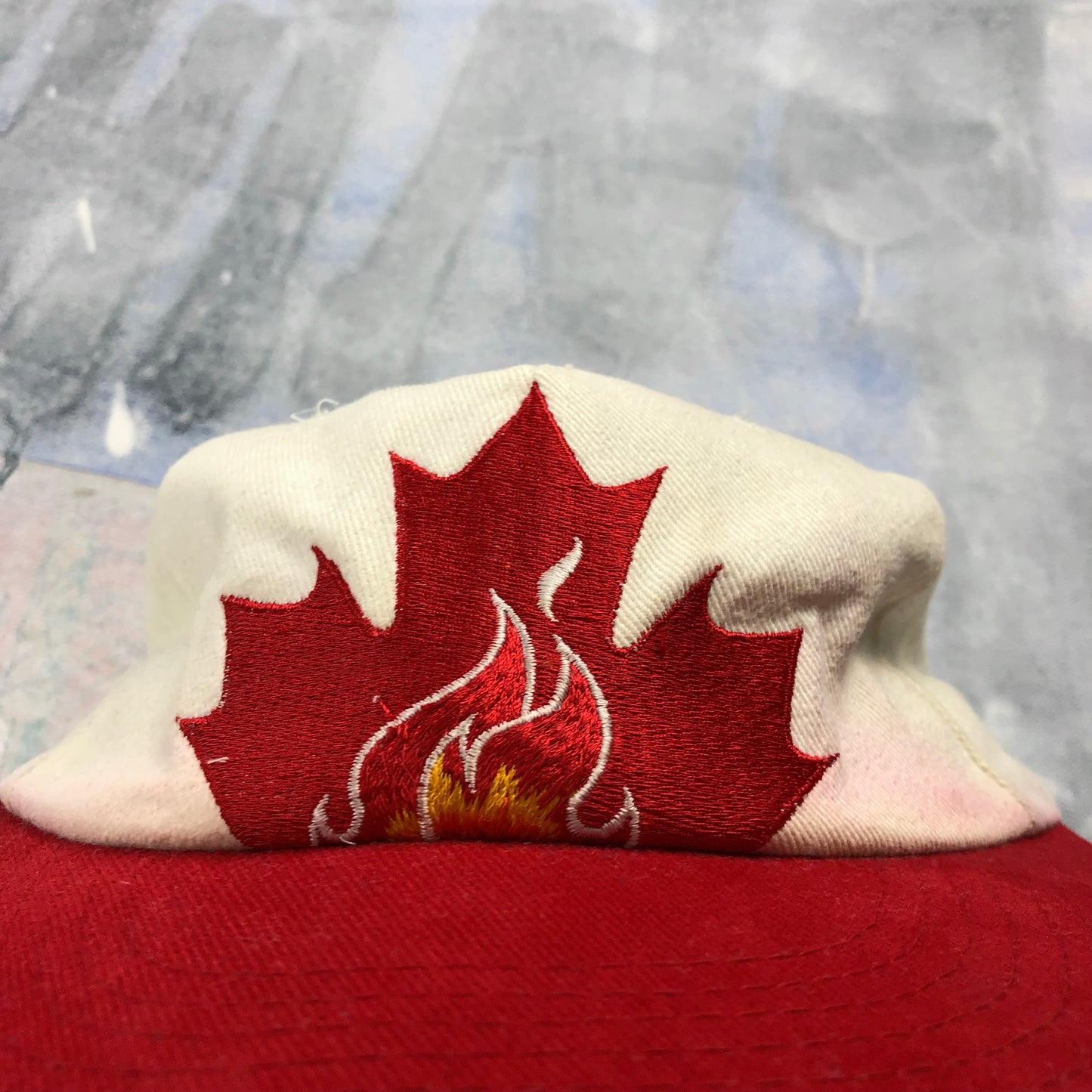 Vintage Champion 90s Canada Winter Olympic Snapback Hat