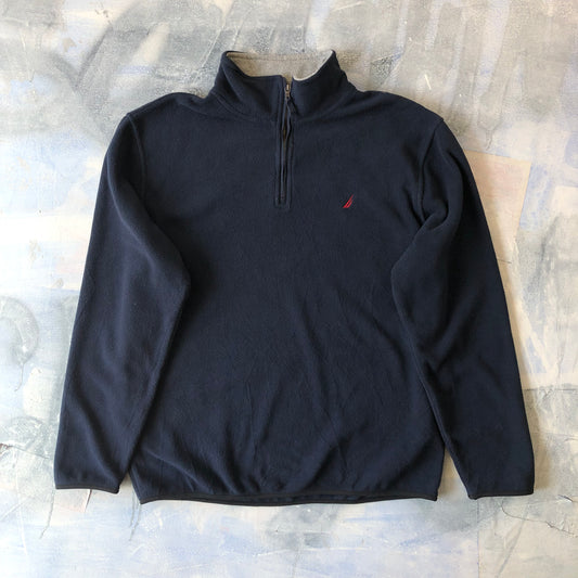 Vintage Nautica Quarter Zip Fleece Sweatshirt XL