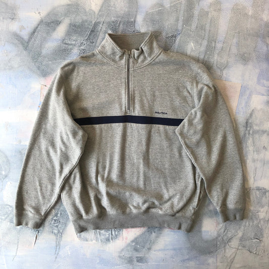 Vintage Nautica Quarter Zip Sweatshirt L