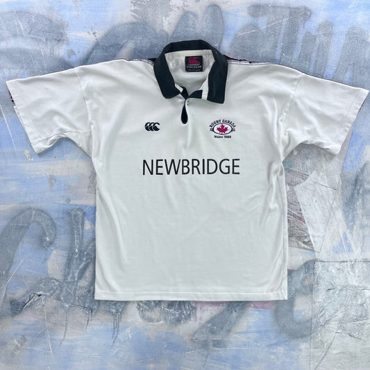 Vintage 90s Canterbury Canada Vs Wales Rugby Union Polo Shirt XL