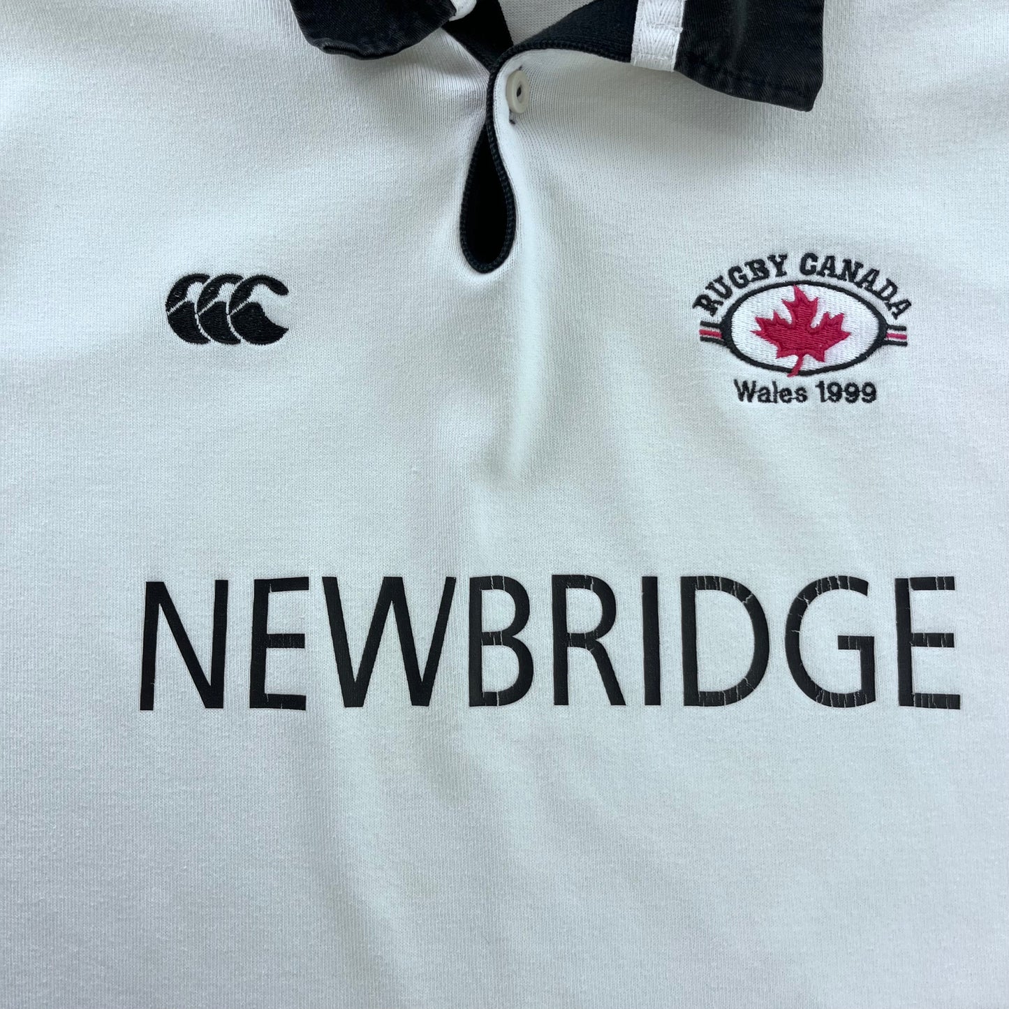 Vintage 90s Canterbury Canada Vs Wales Rugby Union Polo Shirt XL