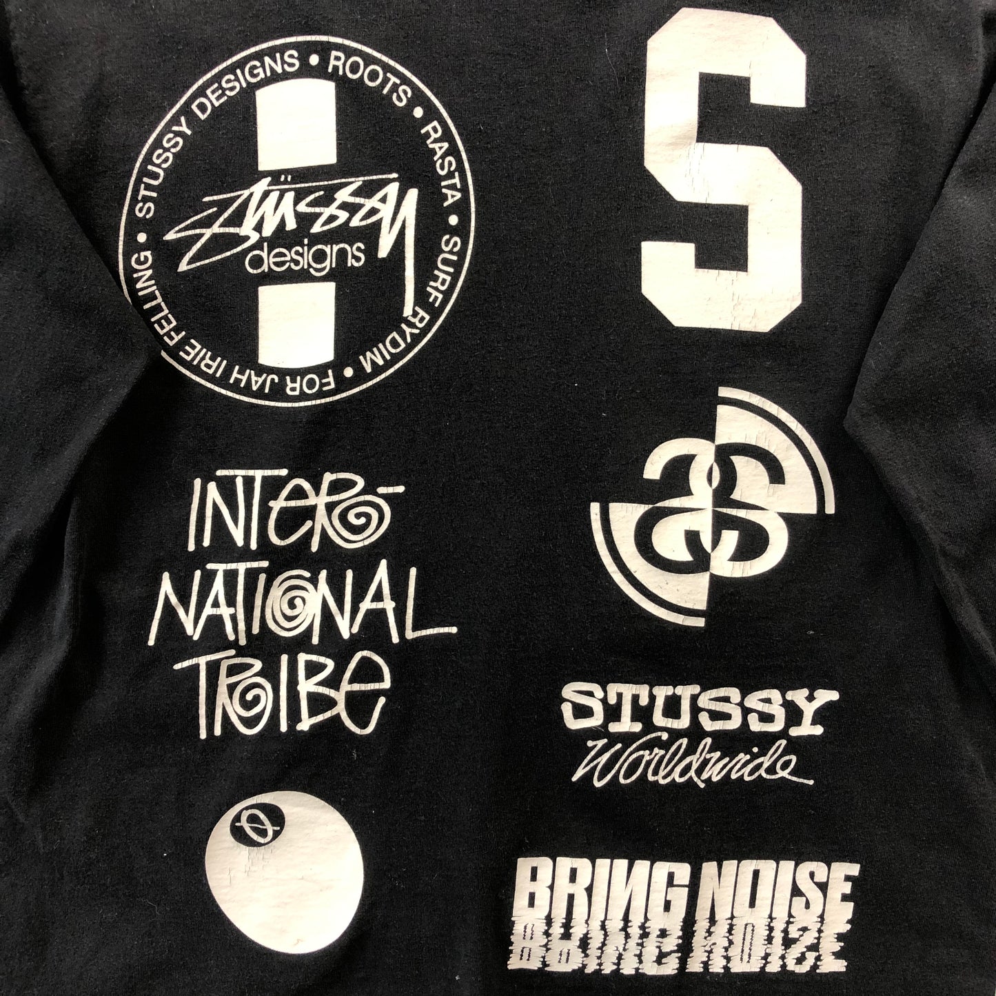 Vintage Stussy Worldwide Tribe Skull Rat Long Sleeve T Shirt M