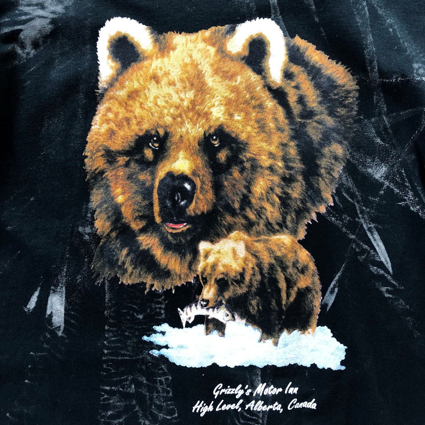 Vintage Grizzlys Motor Inn High Level Alberta Canada T Shirt L