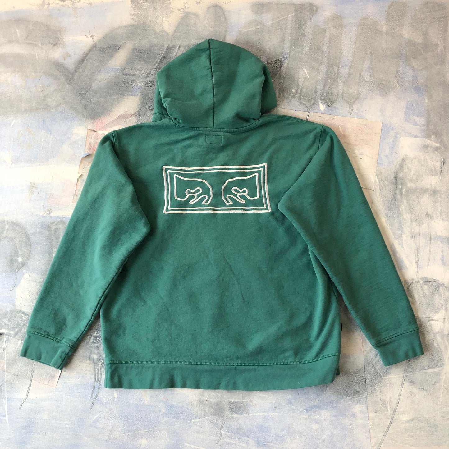 Obey Worldwide Hoodie Sweatshirt L