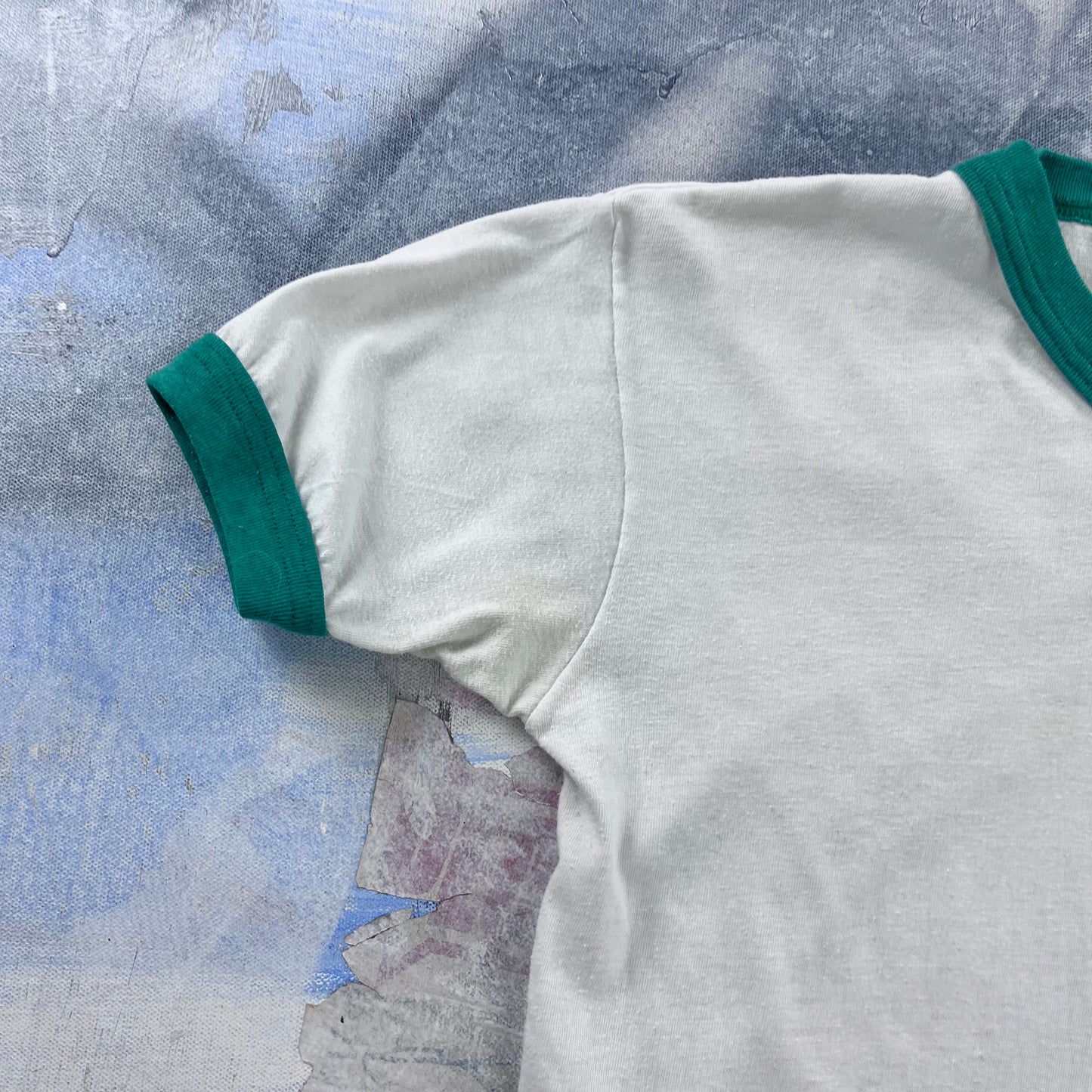Vintage 80s Ponoka Alberta Physical Education Ringer Single Stitch T Shirt M