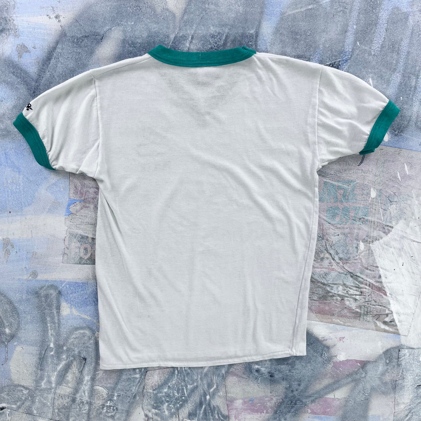 Vintage 80s Ponoka Alberta Physical Education Ringer Single Stitch T Shirt M