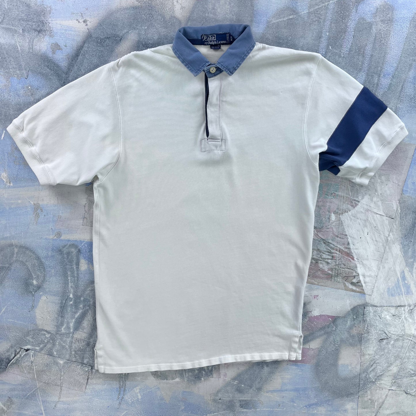 Vintage 90s Polo Ralph Lauren P Wing Stadium Rugby Shirt M