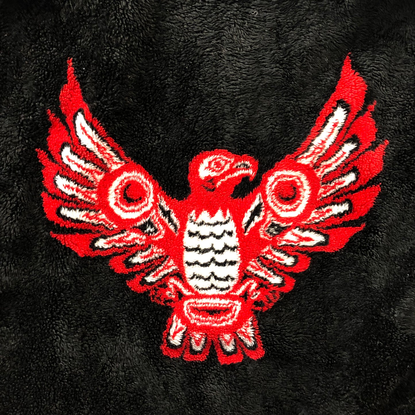 Vintage Eagle Design Full Zip Fleece Sweatshirt M