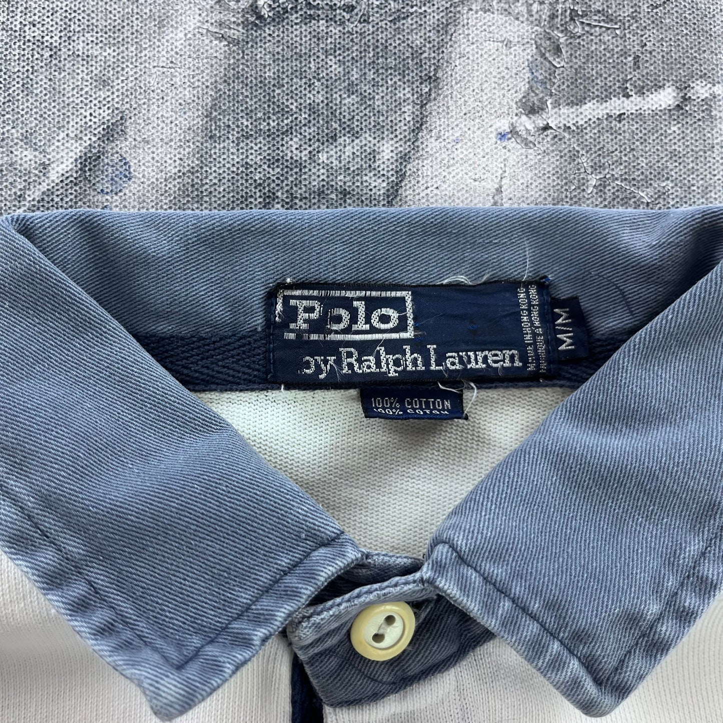 Vintage 90s Polo Ralph Lauren P Wing Stadium Rugby Shirt M