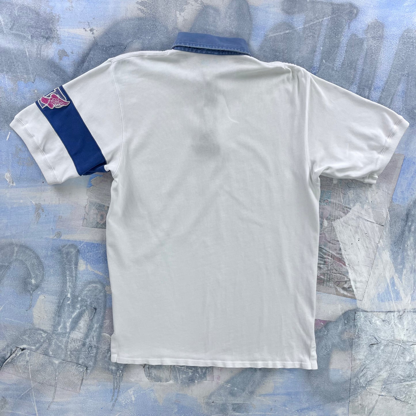 Vintage 90s Polo Ralph Lauren P Wing Stadium Rugby Shirt M