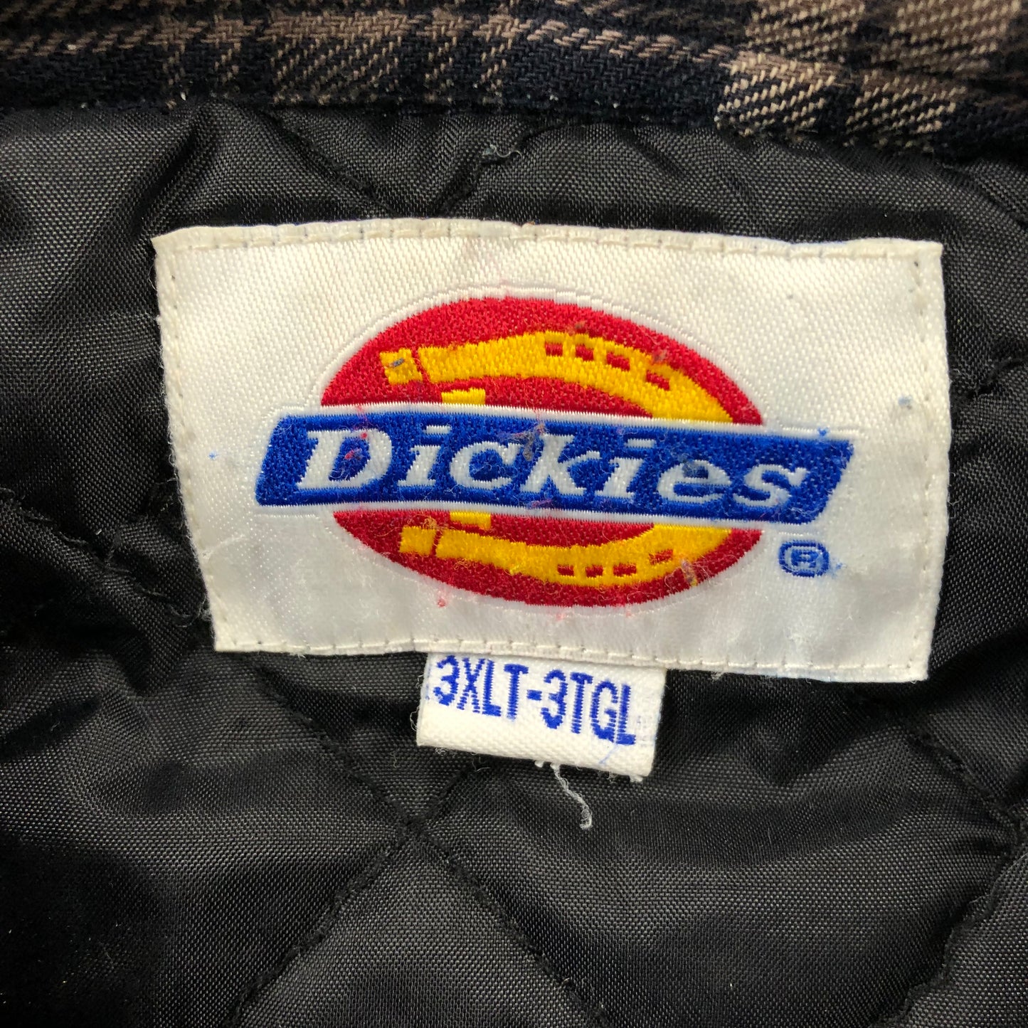 Vintage Dickies Plaid Quilted Lined Button Flannel XXXL