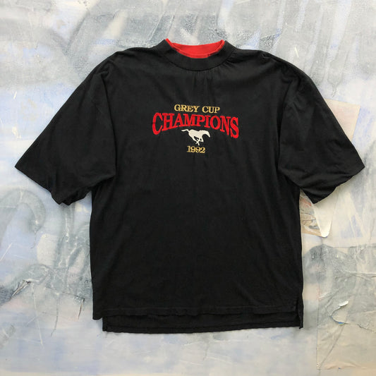 Vintage 1992 CFL Calgary Stampeders Grey Cup Champions T Shirt XL