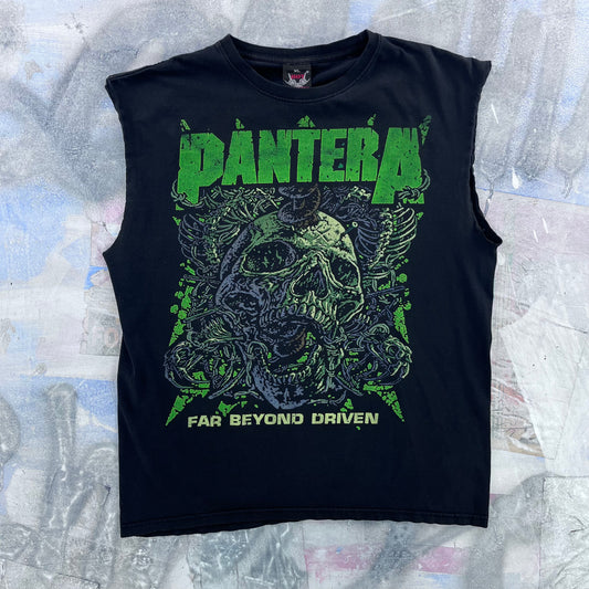 Vintage Y2K Pantera Far Beyond Driven Custom Cutt Off T Shirt XL