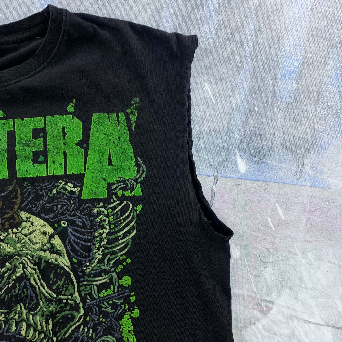 Vintage Y2K Pantera Far Beyond Driven Custom Cutt Off T Shirt XL