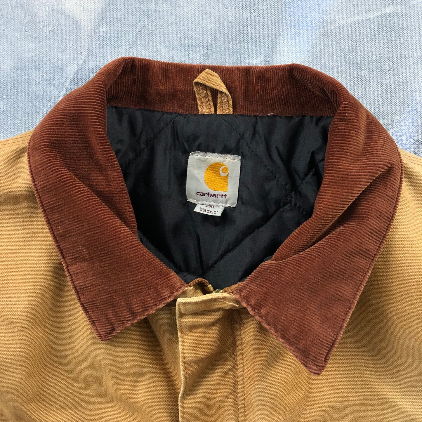 Vintage Carhartt C03 Quilted Lined Workwear Zip Jacket XXL