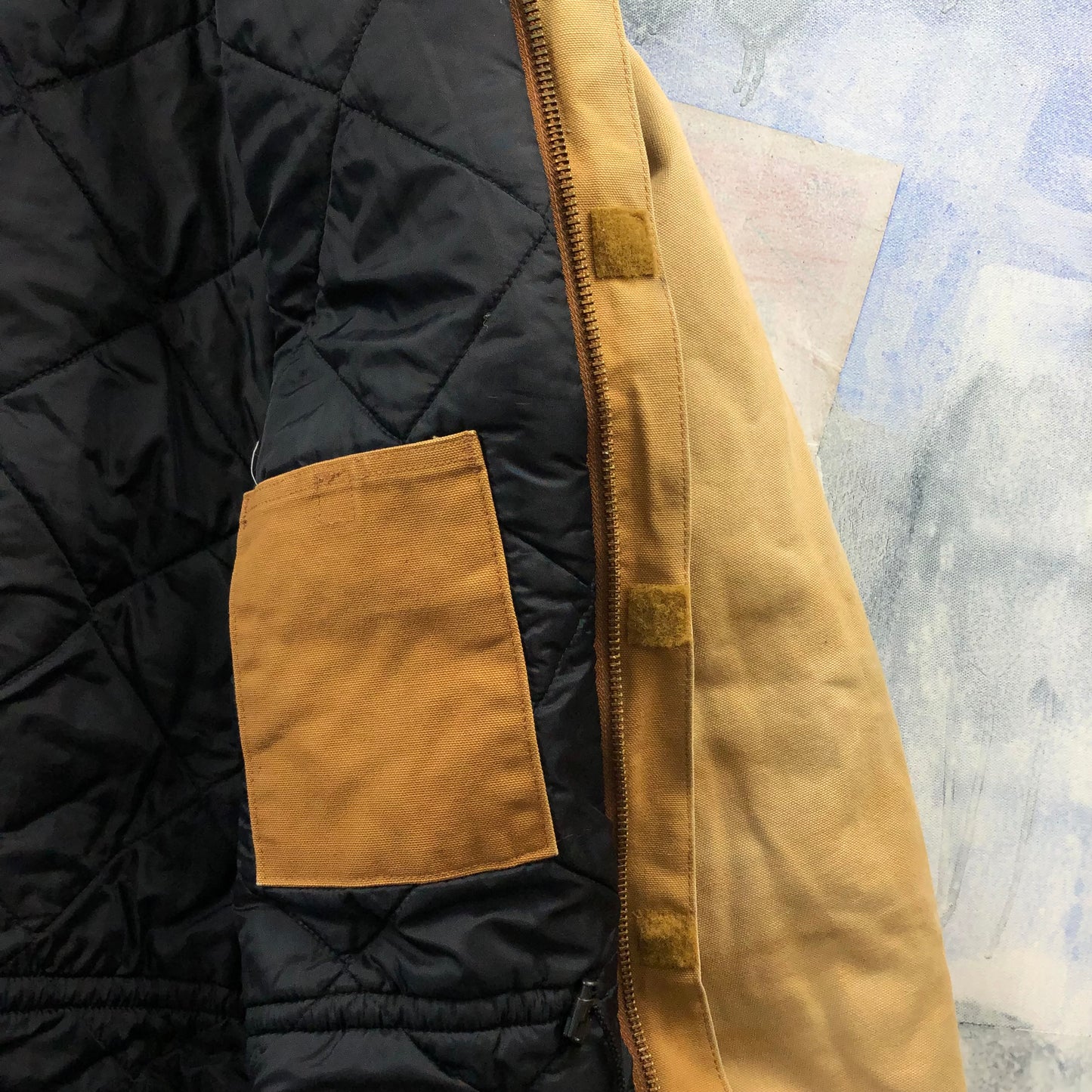 Vintage Carhartt C03 Quilted Lined Workwear Zip Jacket XXL