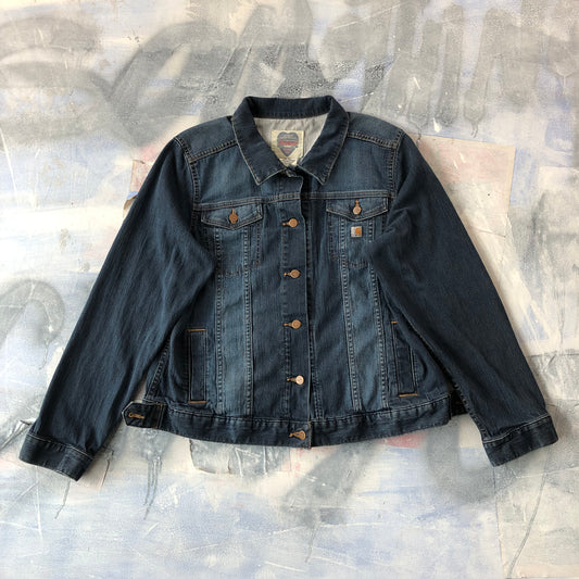 Vintage Carhartt Denim Button Jacket XL (Women’s)