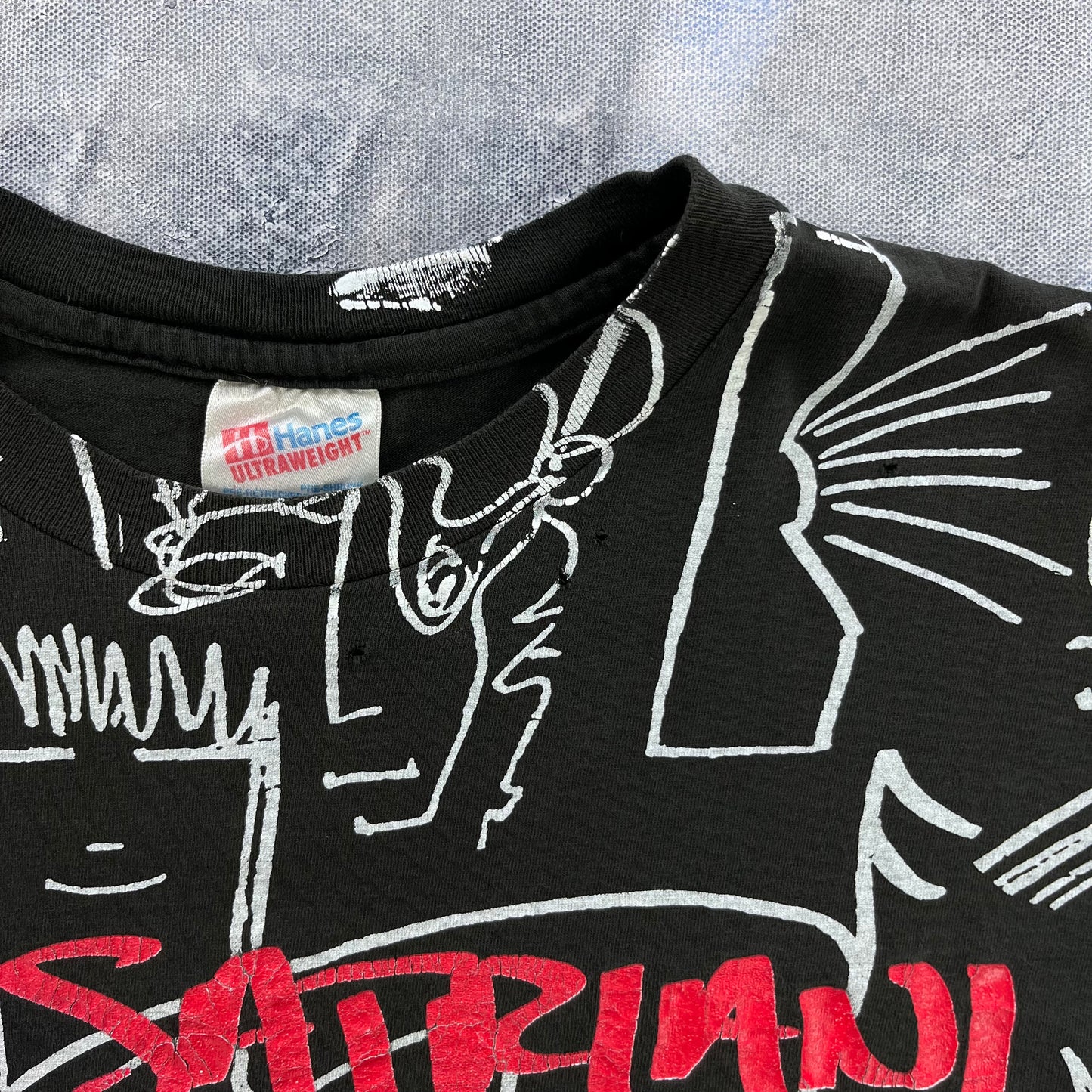 Vintage 90s USA Joe Satriani Goodbye For Now AOP Single Stitch T Shirt XL