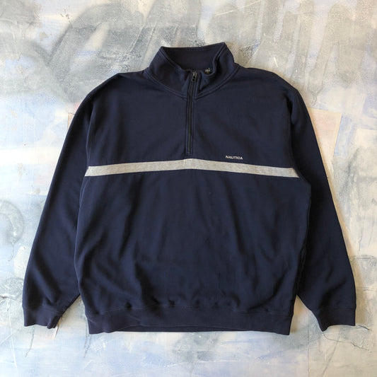 Vintage Nautica Quarter Zip Sweatshirt XL