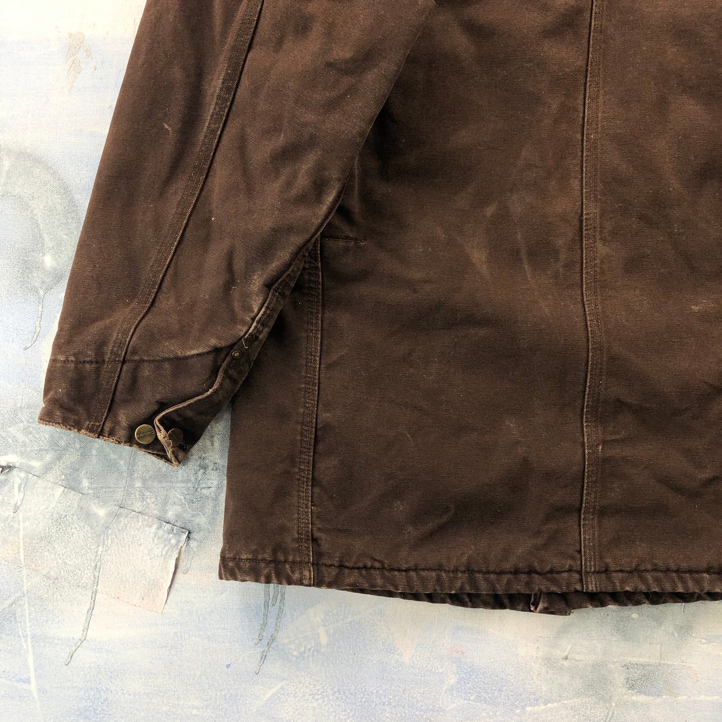 Vintage Carhartt C02 Blanket Lined Workwear Button Chore Jacket M