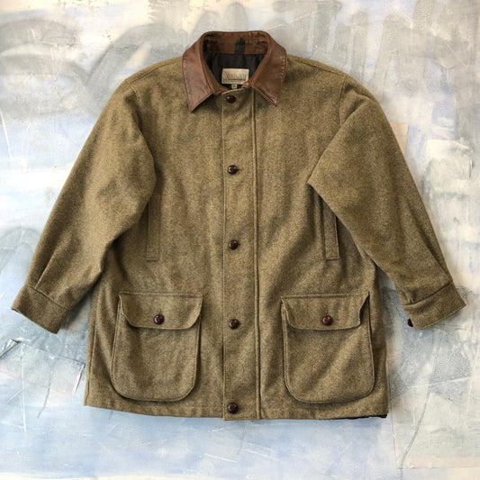 Koolah Tweed Wool Button Jacket XXL