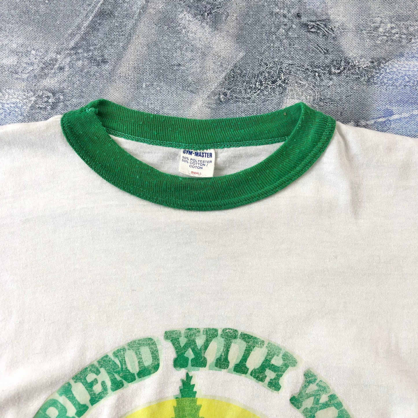Vintage A Friend With Weed Is A Friend In Deed Single Stitch Ringer T Shirt S