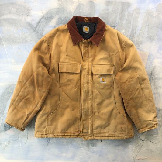 Vintage Carhartt C03 Quilted Lined Workwear Zip Jacket XXL