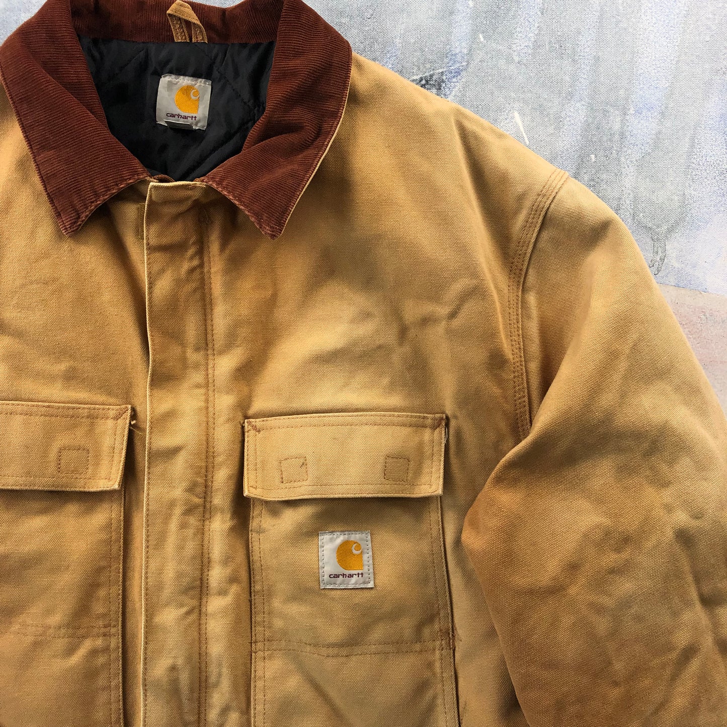 Vintage Carhartt C03 Quilted Lined Workwear Zip Jacket XXL